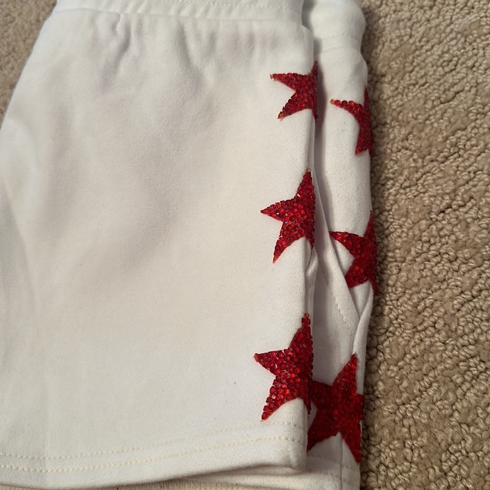 NWOT Carmar LF White Star Sweatshorts